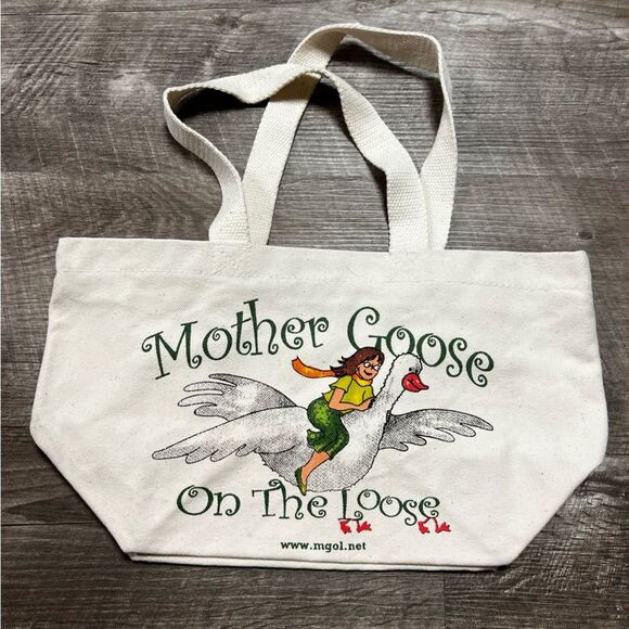Mother Goose on the Loose Small Tote Bag - Picture 1 of 6